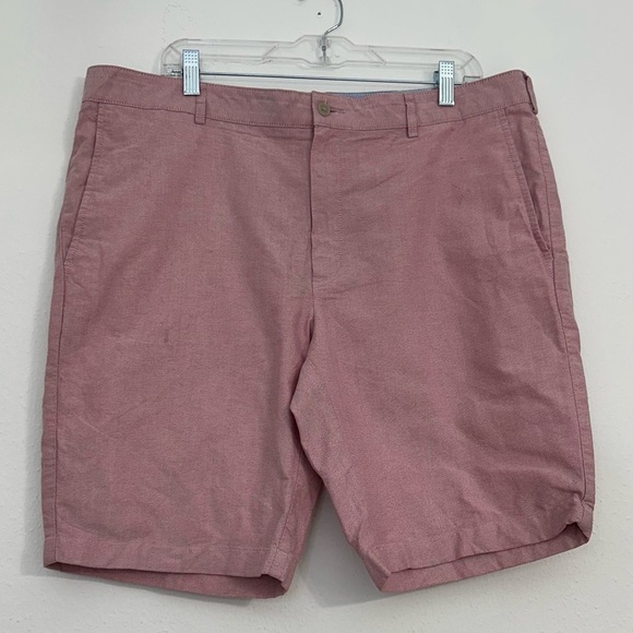Jos. A. Bank 1905 Men’s Size 38 Oxford Pink Flat Front Shorts Contemporary Style - Picture 5 of 12
